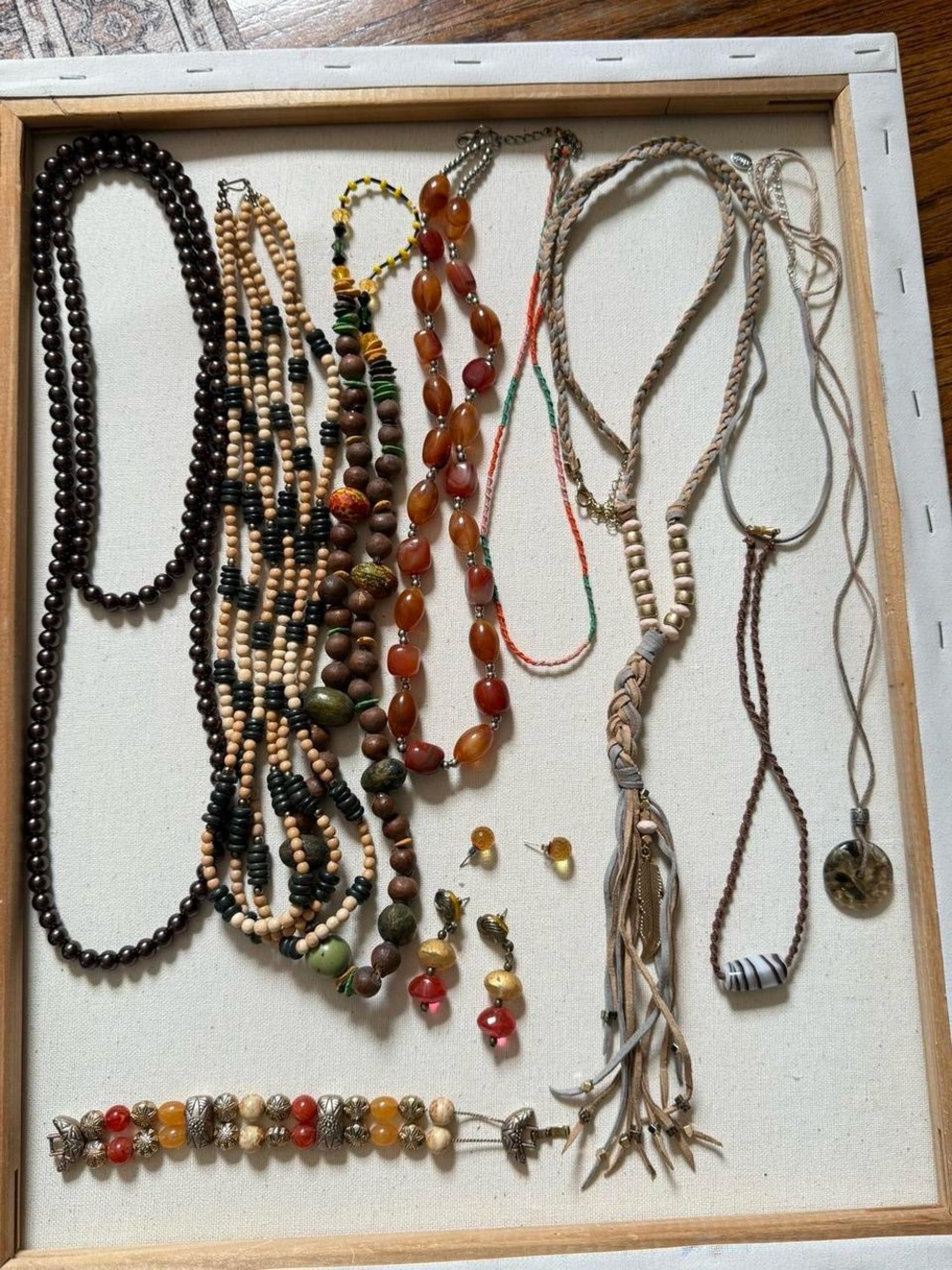 🤎 Lot of Boho Necklaces & Earrings – Earthy Tones 🤎